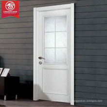 Portes en matériaux composites, portes en verre blanc en bois avec design en grillage français